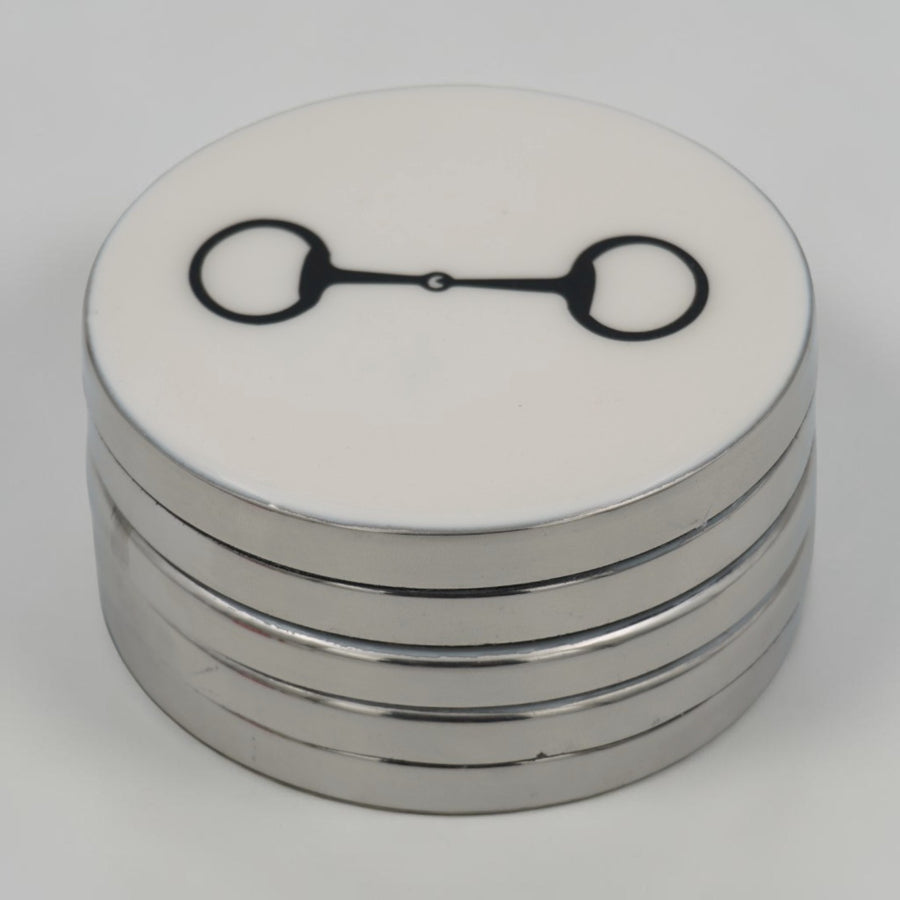 Horse Bit Coaster Acrylic Finish 3.5"