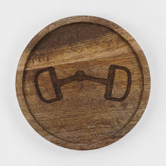 Horse Bit Engraved Coaster 4"