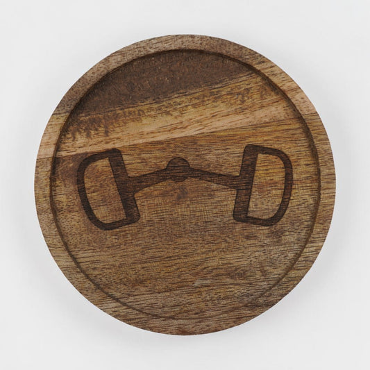 Horse Bit Engraved Coaster 4"