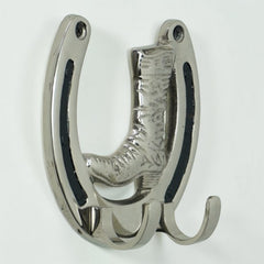 Horse Shoe Boot Wall Hook - 2 Hooks