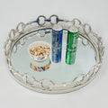Equestrian Horse Bit Mirror Tray - Cast Aluminium Nickel Plated | 21 Inch Diameter