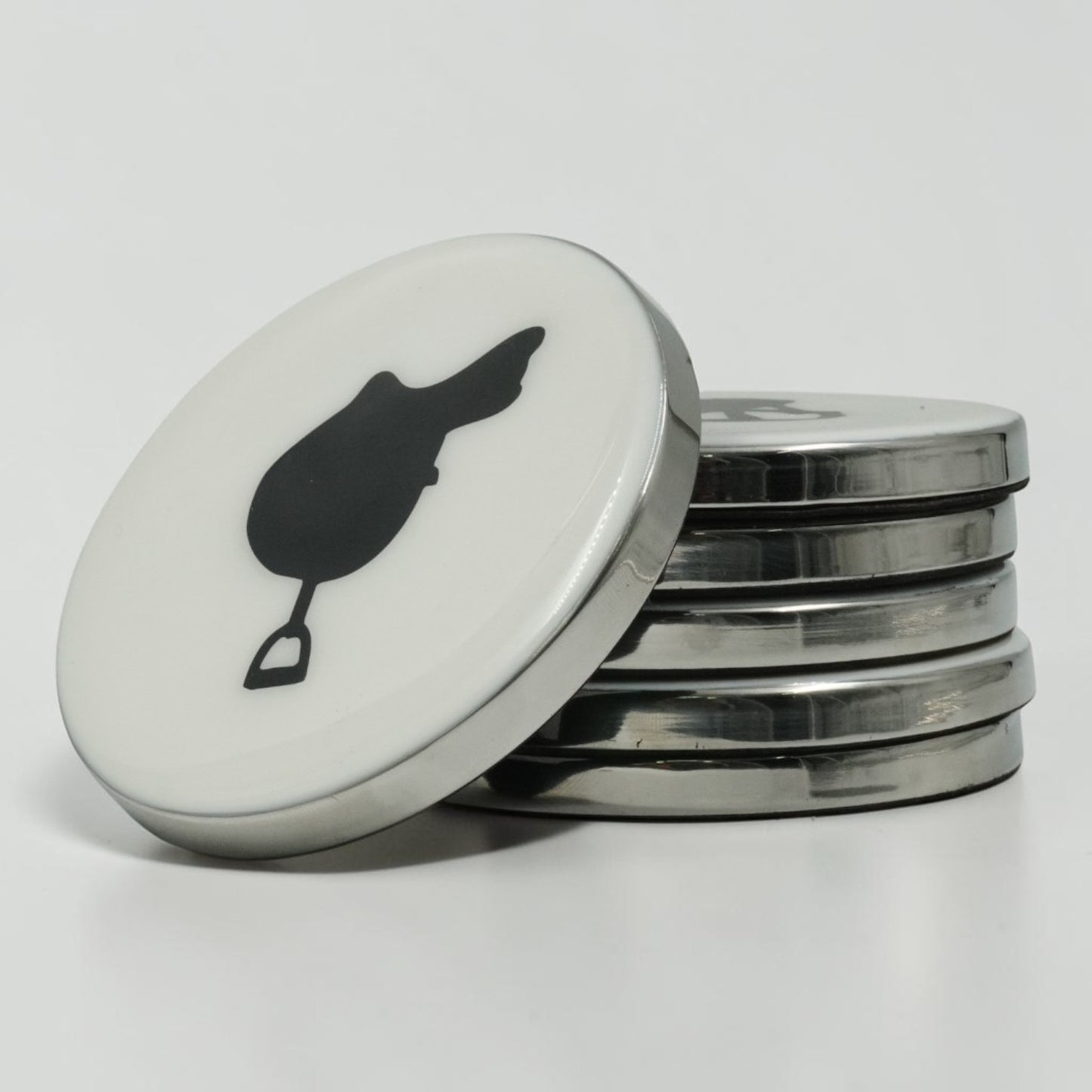 Equestrian Saddle Coaster - Stainless Steel with Acrylic Finish | 9x9 cm Horse Riding Drink Coaster