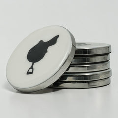 Equestrian Saddle Coaster - Stainless Steel with Acrylic Finish | 9x9 cm Horse Riding Drink Coaster