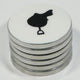 Equestrian Saddle Coaster - Stainless Steel with Acrylic Finish | 9x9 cm Horse Riding Drink Coaster