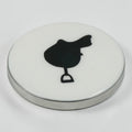 Equestrian Saddle Coaster - Stainless Steel with Acrylic Finish | 9x9 cm Horse Riding Drink Coaster