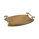 Equestrian Horse Bit Tray - Wooden Serving Tray with Nickel Plated Bit Handles | 36x24x6.5 cm
