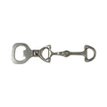 Equestrian Horse Bit Bottle Opener - Glossy Nickel Plated Cast Aluminum | 15x4.5x1 cm