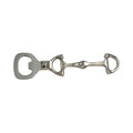 Equestrian Horse Bit Bottle Opener - Glossy Nickel Plated Cast Aluminum | 15x4.5x1 cm