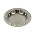 Luxury Equestrian Bit Bowl | Glossy Nickel Cast Aluminum | 33x33x4.5 cm