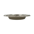 Luxury Equestrian Bit Bowl | Glossy Nickel Cast Aluminum | 33x33x4.5 cm