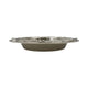 Luxury Equestrian Bit Bowl | Glossy Nickel Cast Aluminum | 33x33x4.5 cm