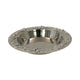 Luxury Equestrian Bit Bowl | Glossy Nickel Cast Aluminum | 33x33x4.5 cm