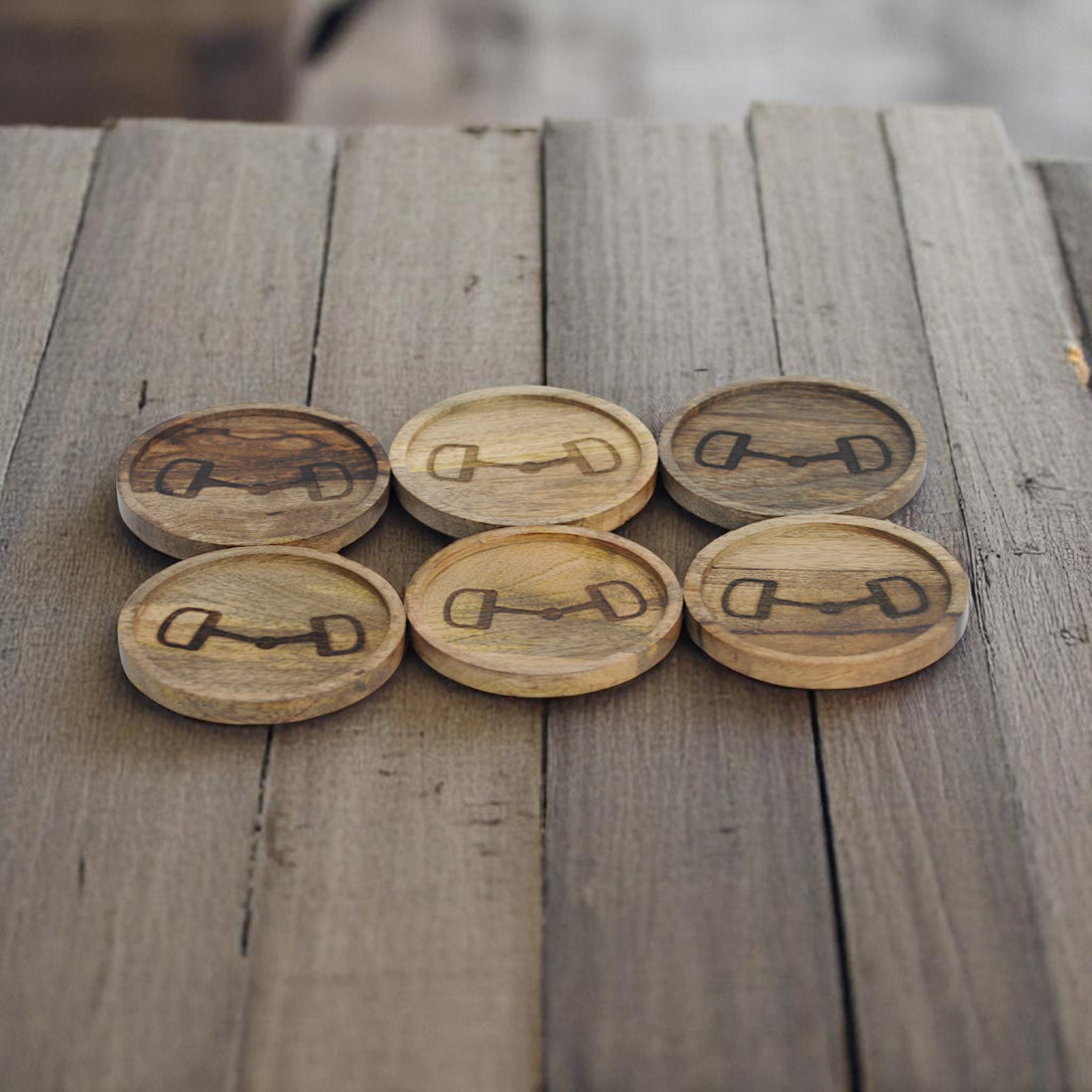 Horse Bit Wooden Coaster