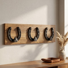 Horse Shoe Wall Hook - 3 Hooks