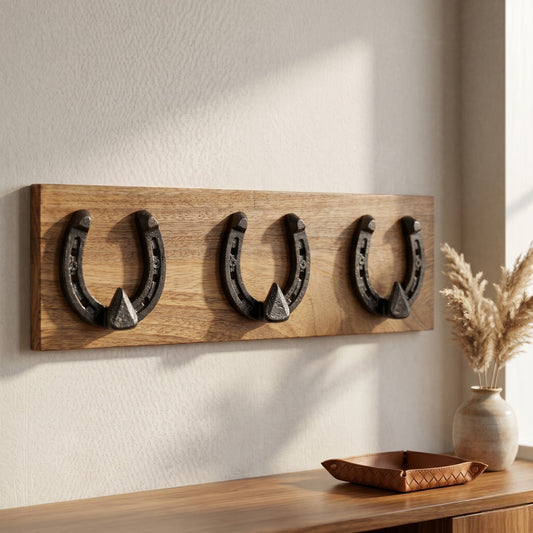 Horse Shoe Wall Hook - 3 Hooks