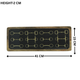 Horse Bit Tray Acrylic Finish Rectangular 16"