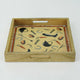 Equestrian Tray Acrylic Finish Square 13"