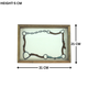 Horse Halter Acrylic Finish Tray Rectangular 12"