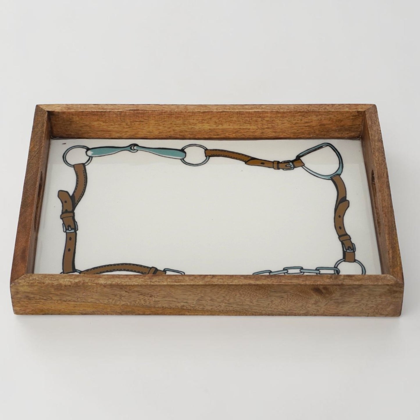 Horse Halter Tray Acrylic Finish Rectangular 14"