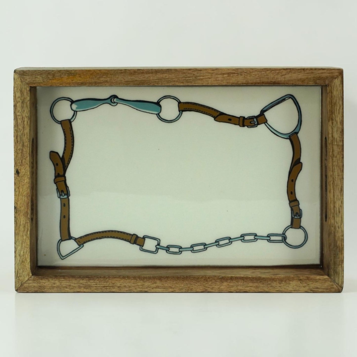 Horse Halter Tray Acrylic Finish Rectangular 14"
