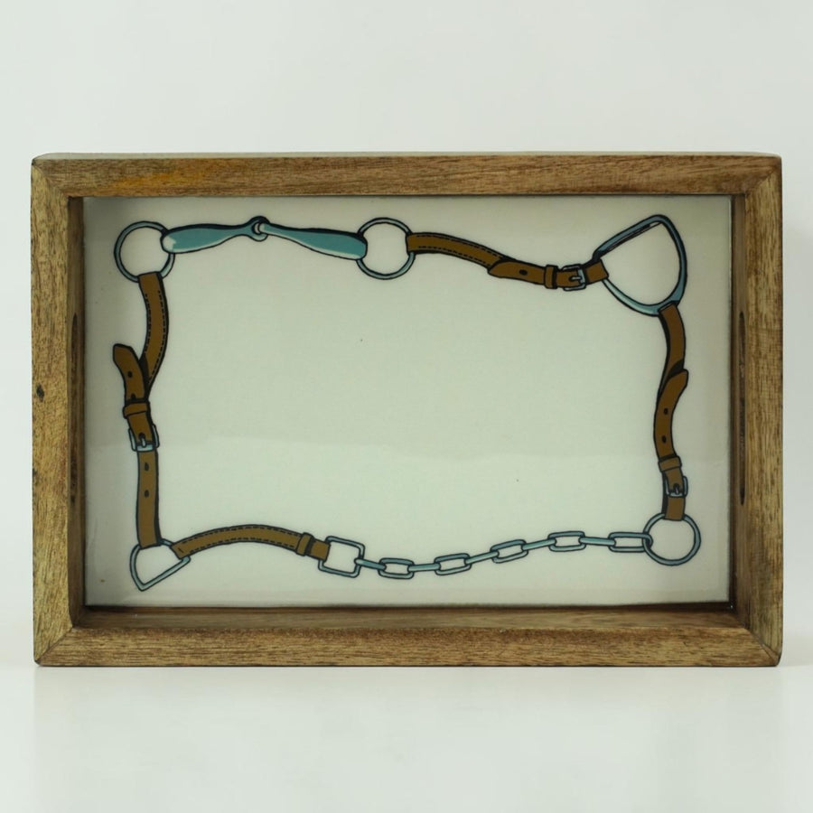 Horse Halter Acrylic Finish Tray Rectangular 12"