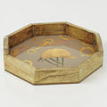 Equestrian Tray Acrylic Finish Octagonal 14"