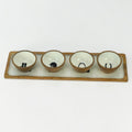 Equestrian Bowls with Tray Acrylic Finish