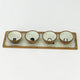 Equestrian Bowls with Tray Acrylic Finish