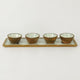 Equestrian Bowls with Tray Acrylic Finish