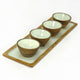 Equestrian Bowls with Tray Acrylic Finish