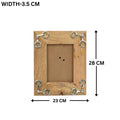 Equestrian Horse Bit Photo Frame - Mango Wood with Nickel Plated Cast Aluminium Snaffle Bits | 23cm x 28cm