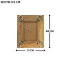 Equestrian Stirrup Photo Frame - Mango Wood with Nickel Plated Cast Aluminium Horse Bits | 23cm x 28cm