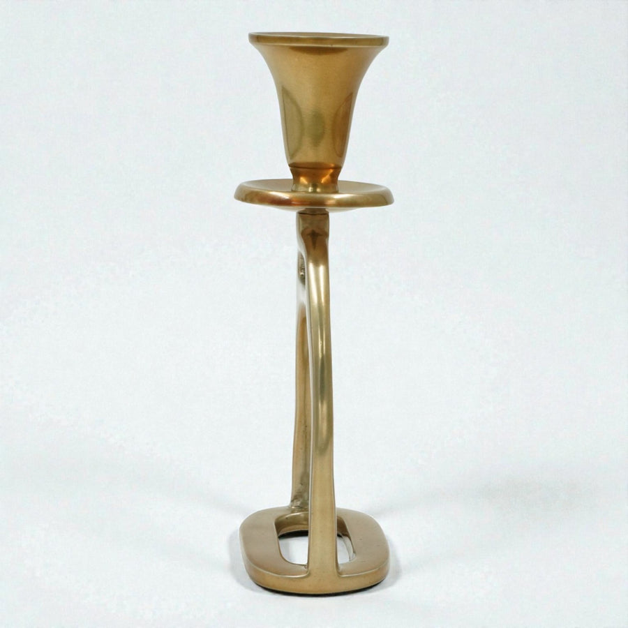 Equestrian Decor Stirrup Candle Holder-Brass Antique-17.5X9X5 CM