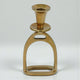 Equestrian Decor Stirrup Candle Holder-Brass Antique-17.5X9X5 CM