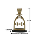 Horse Stirrup Bit Candle Stand 6"