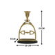 Horse Stirrup Bit Candle Stand 9"