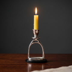 Horse Stirrup Candle Stand 9"